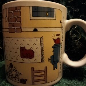 1980 Taylor & Ng Cozy Cat Family Dinner Table Vintage Mug EUC
